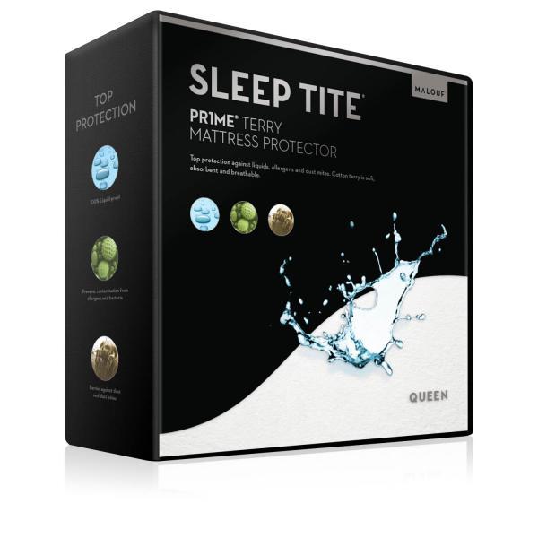 Malouf Sleep Tite Prime Terry Mattress Protector-Malouf-Sleeping Giant